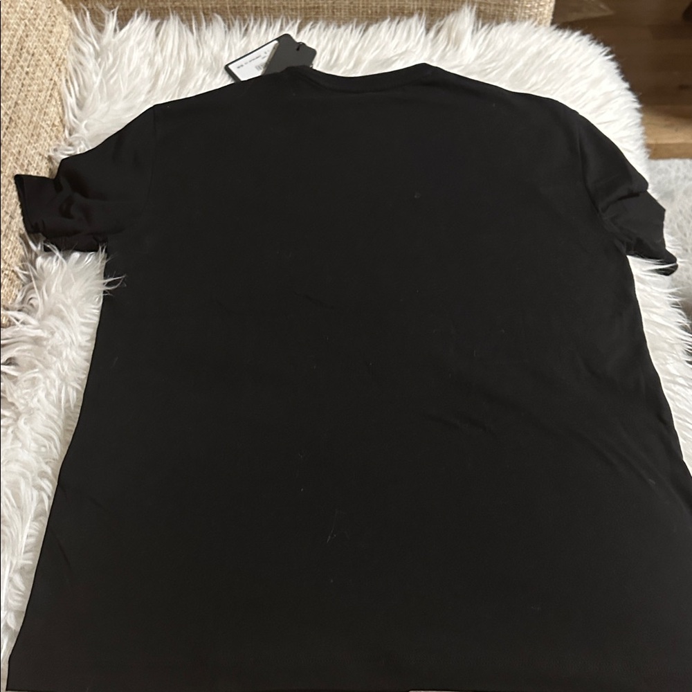 Armani Exchange Black and White Logo Tee - Picture 5 of 6
